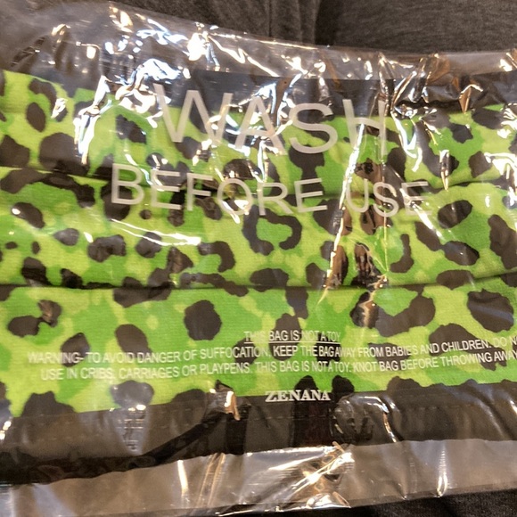 NWT Set French Terry Green Leopard Jogger & Sweatshirt Sz M - Picture 14 of 14